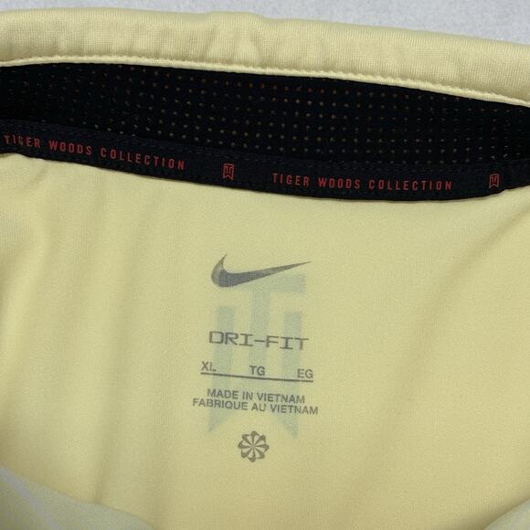 Nike Dri-Fit Tiger Woods Golf Polo Shirt Men's Size XL Yellow DR5318 RETIRED - Picture 5 of 12